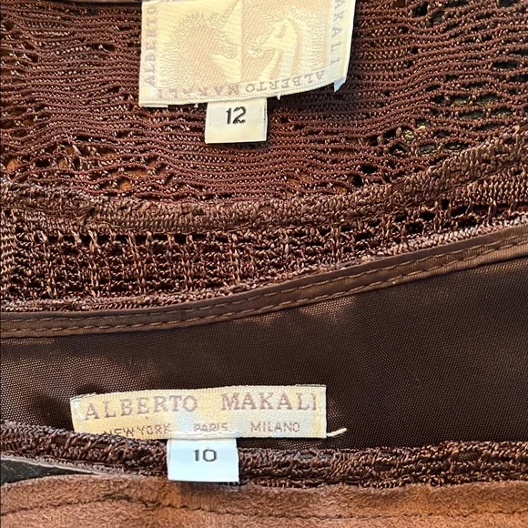 AlbertoMakaliBOHEMIANWesternEUC 2pieceFRINGE,SeudeLeatherLace.HeadTurningS:12/10 - Picture 15 of 16